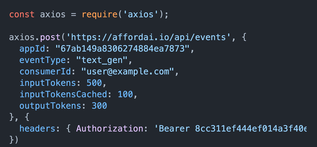Connect your app to our API